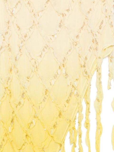 Blumarine beaded midi skirt - Yellow