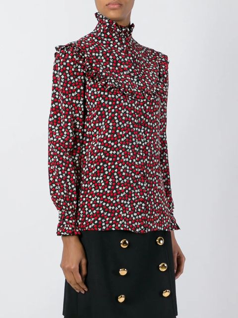 Saint Laurent suit of cards printed shirt - Multicolour