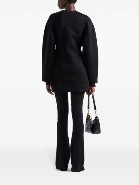 Prada embossed logo sweatshirt - Black