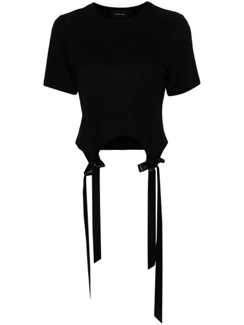 Simone Rocha bow-detail cotton dress - Black - zdjęcie produktu nr 1