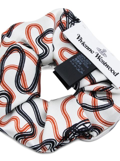 Vivienne Westwood silk scrunchie - White - zdjęcie produktu nr 2