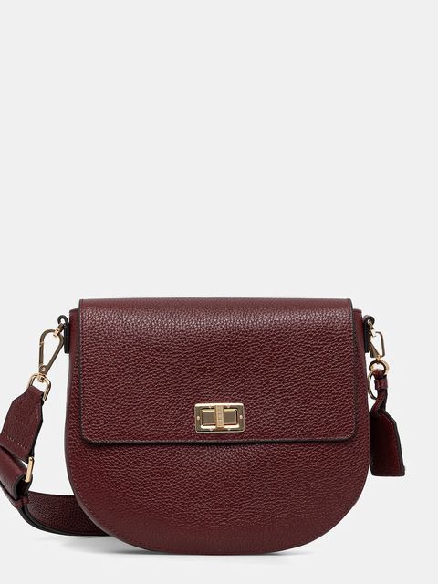 Geox torebka skórzana kolor bordowy D25KAA-00046-C9999 - zdjęcie produktu nr 1