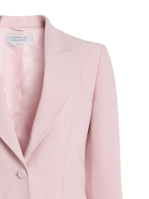 Gabriela Hearst Leiva single-breasted wool blazer - Pink - zdjęcie produktu nr 2