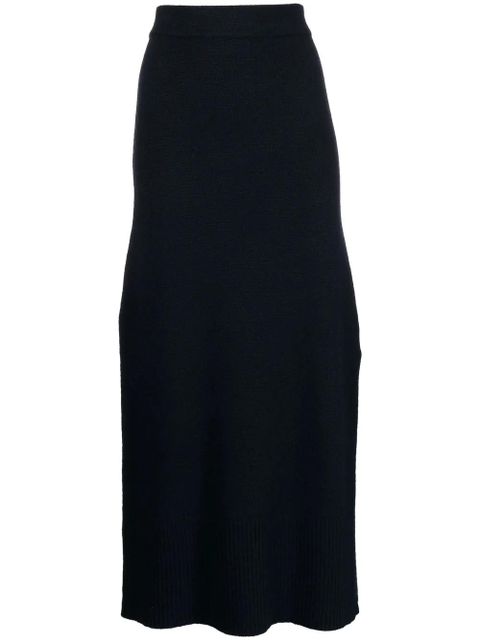 Altuzarra high-waisted knitted midi skirt - Blue - zdjęcie produktu nr 1