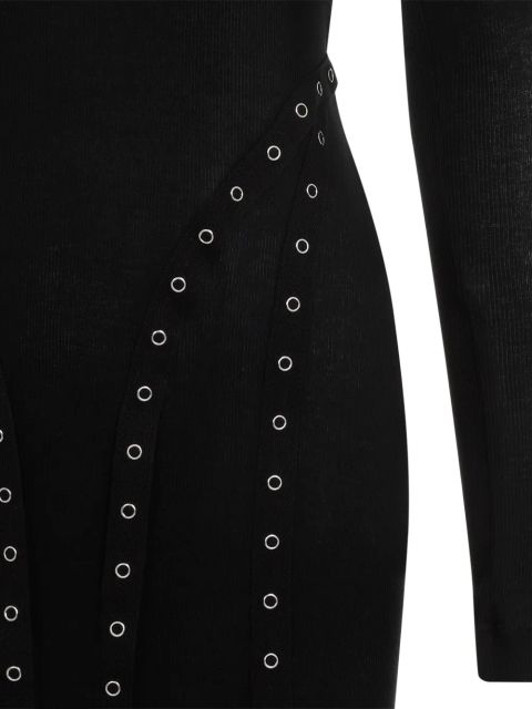 Simone Rocha ribbed-knit midi dress - Black