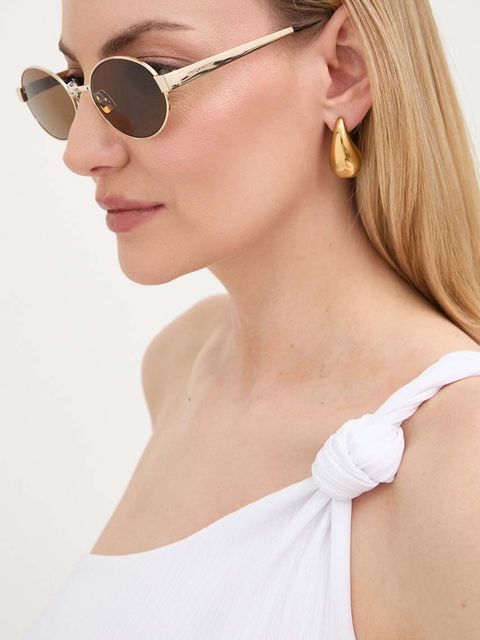 Saint Laurent okulary przeciwsłoneczne damskie kolor złoty SL 692 - zdjęcie produktu nr 1