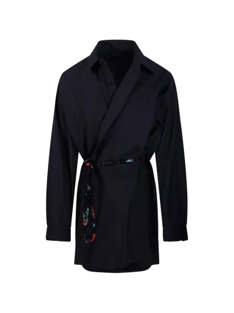 Balenciaga floral tie-fastening dress - Black - zdjęcie produktu nr 1