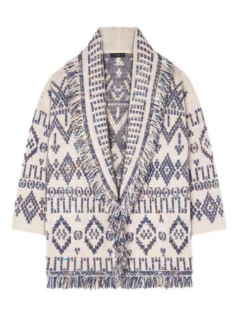 Alanui Grunge Beat cardigan - White - zdjęcie produktu nr 1