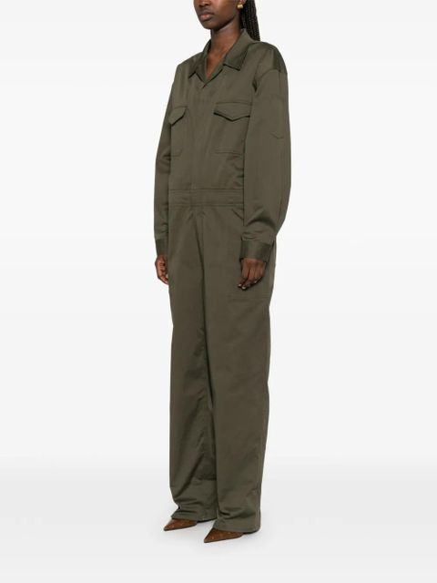 The Frankie Shop Ardea flap-pocket jumpsuit - Green