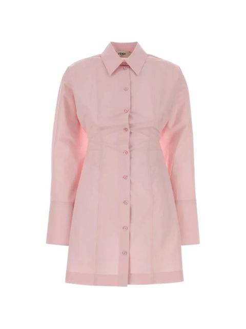 FENDI panelled poplin shirt dress - Pink - zdjęcie produktu nr 1