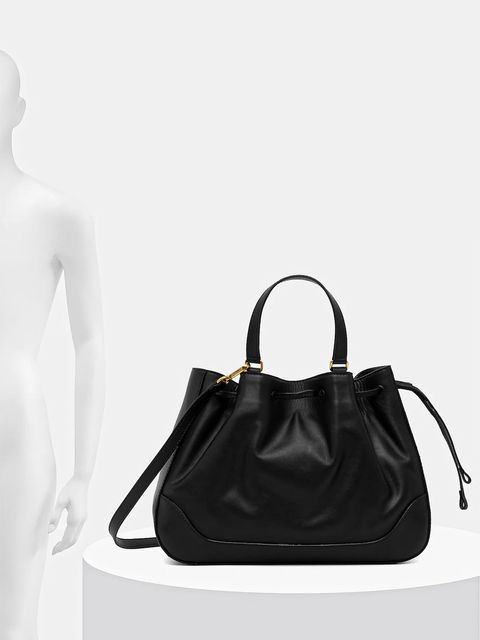 Pollini torebka skórzana kolor czarny PC4428PP0N QG1