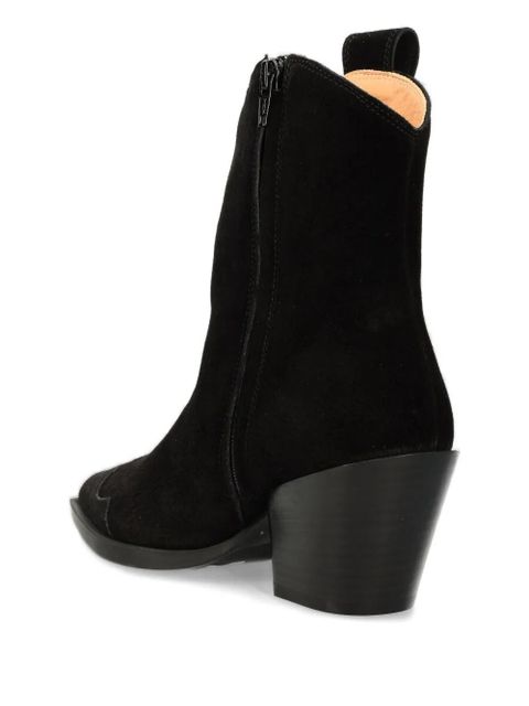 Copenhagen CPH238 suede pointed-toe zip boots - Black