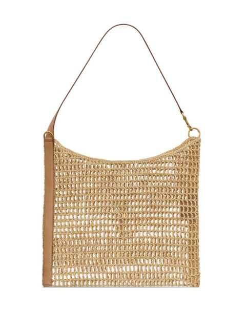Saint Laurent raffia crochet tote bag - Neutrals - zdjęcie produktu nr 2
