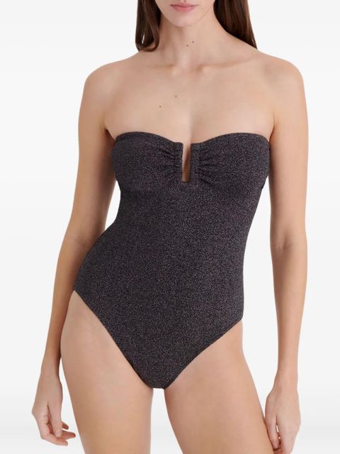 ERES Scintillant strapless swimsuit - Metallic