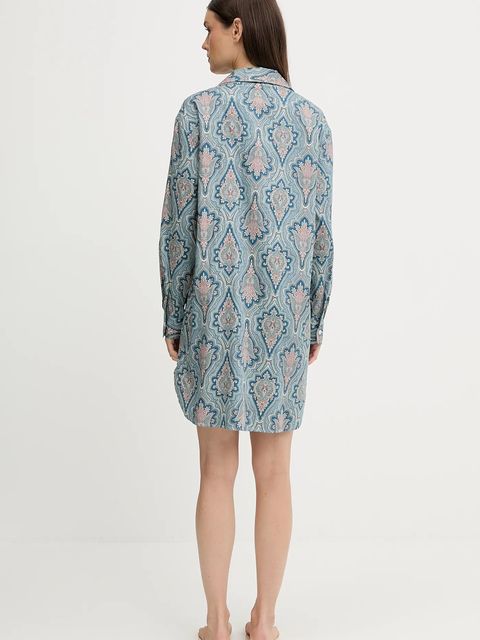 Lauren Ralph Lauren koszula nocna damska kolor niebieski ILN32476