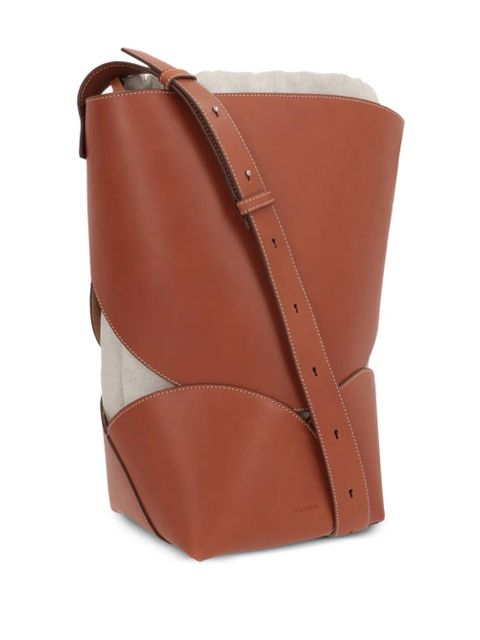 Jil Sander Curve shoulder bag - Brown
