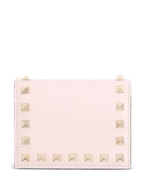 Valentino Garavani small Rockstud grainy calfskin wallet - Pink - zdjęcie produktu nr 2
