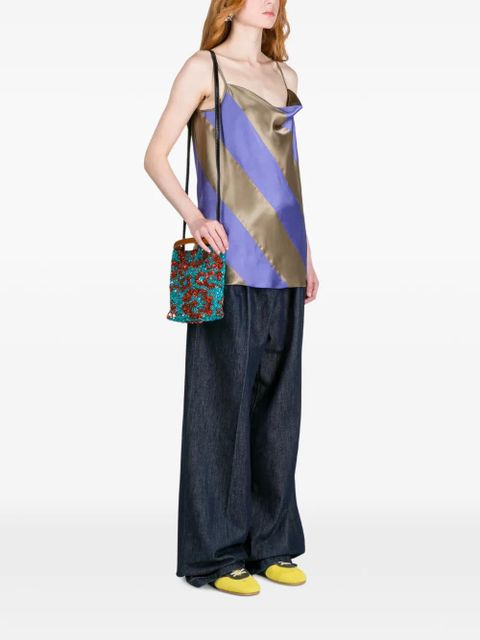 DRIES VAN NOTEN embellished handle bag - Blue - zdjęcie produktu nr 2