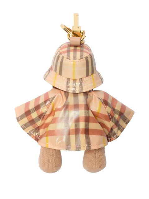 Burberry Thomas Bear charm keyring - Neutrals
