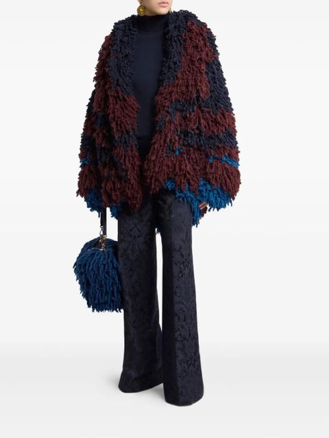 ETRO fur-stitch jacket - Red