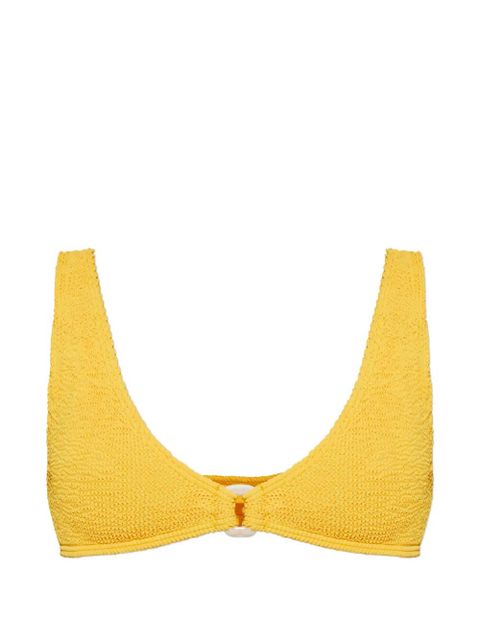 Bond-eye Ring Scout crinkle-effect bikini top - Yellow - zdjęcie produktu nr 1