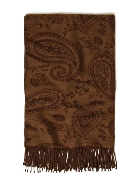 TWINSET paisley-pattern scarf - Brown - zdjęcie produktu nr 1