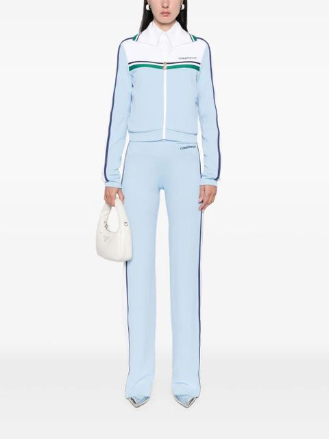 Casablanca piqué track jacket - Blue