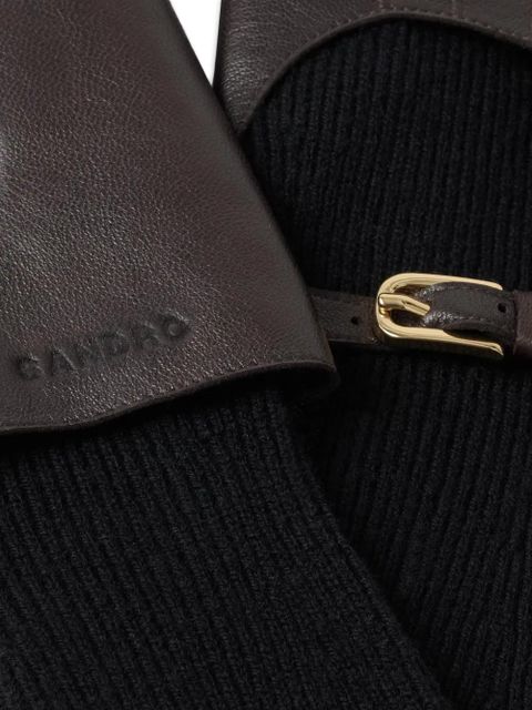 SANDRO layered gloves - Brown - zdjęcie produktu nr 2