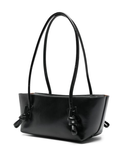Hereu Fleca knot-detail shoulder bag - Black