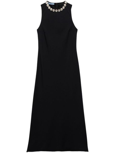 Prada embroidered midi dress - Black - zdjęcie produktu nr 1