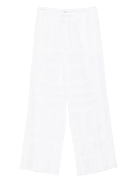 TOTEME monogram crochet trousers - White - zdjęcie produktu nr 1