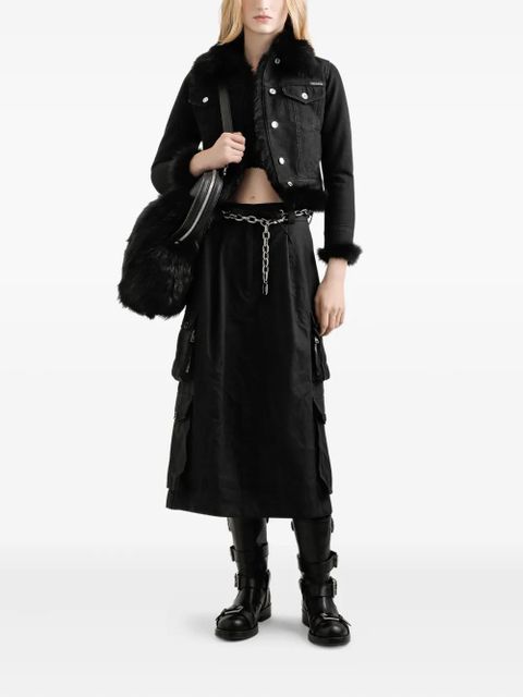 Dolce & Gabbana drawstring cargo midi skirt - Black