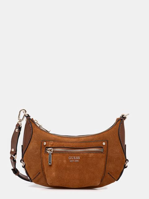 Guess torebka zamszowa MARSHA - zdjęcie produktu nr 2