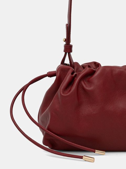 Marella torebka skórzana kolor czerwony 2523519037200