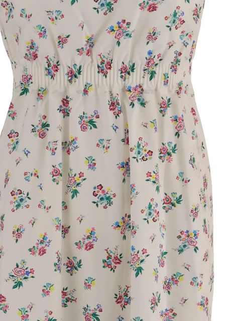 Tory Burch floral-print cotton dress - White