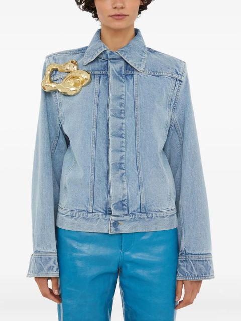 Christopher Esber Corsage denim jacket - Blue - zdjęcie produktu nr 1