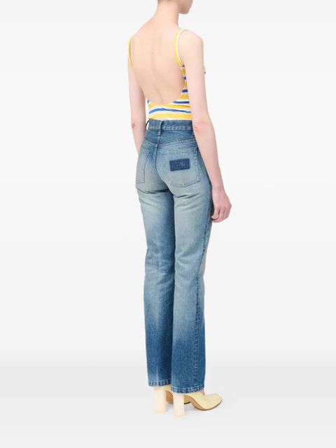 MM6 Maison Margiela straight leg five-pocket jeans - Blue