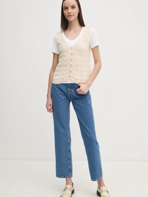 Pepe Jeans jeansy STRAIGHT JEANS HW ROBYN damskie high waist PL204901IB7