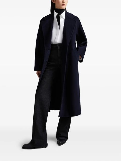 Max Mara Madame 101801 double-breasted buttoned coat - Blue