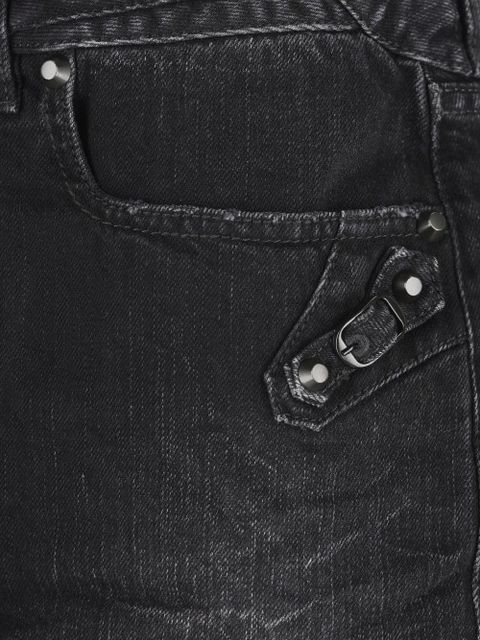 Balenciaga frayed denim skirt - Black - zdjęcie produktu nr 2