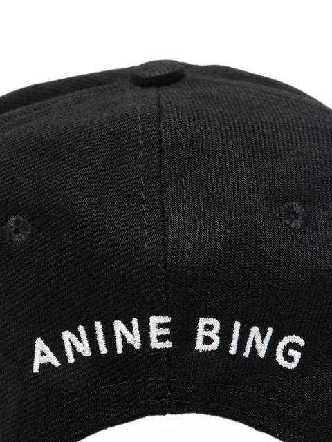 ANINE BING logo baseball cap hat - Black