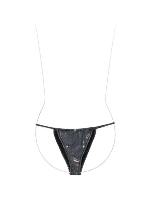 Diesel Jodie-ULTL metallic-effect bikini bottoms - Grey - zdjęcie produktu nr 1