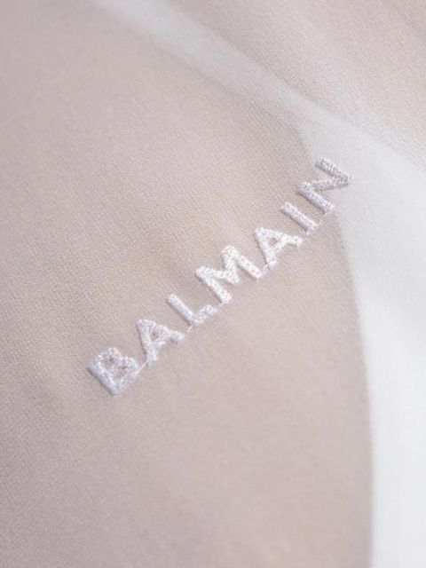 Balmain transparent beach cover-up - Black