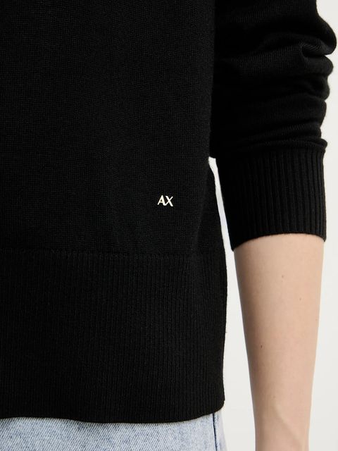 Armani Exchange sweter z dodatkiem wełny