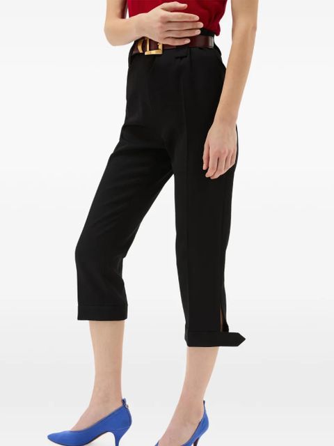 Versace tab-cuff trousers - Black