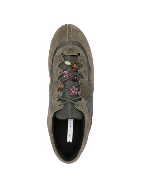 Cecilie Bahnsen Blaise suede sneakers - Green