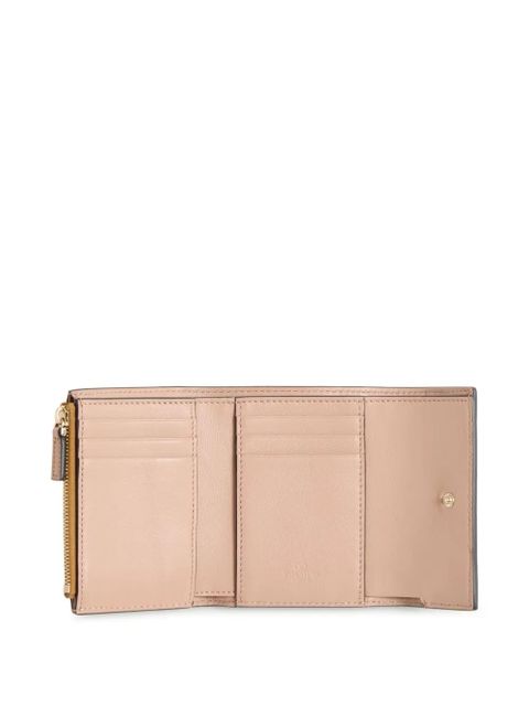 Valentino Garavani Rockstud trifold wallet - Gold