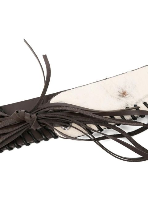 Vivienne Westwood leather belt - White - zdjęcie produktu nr 2