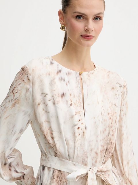 Marciano by Guess sukienka DENISE kolor beżowy mini rozkloszowana 5BGK31 7352A