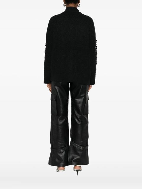 Essentiel Antwerp rhinestone-embellished cardigan - Black - zdjęcie produktu nr 2